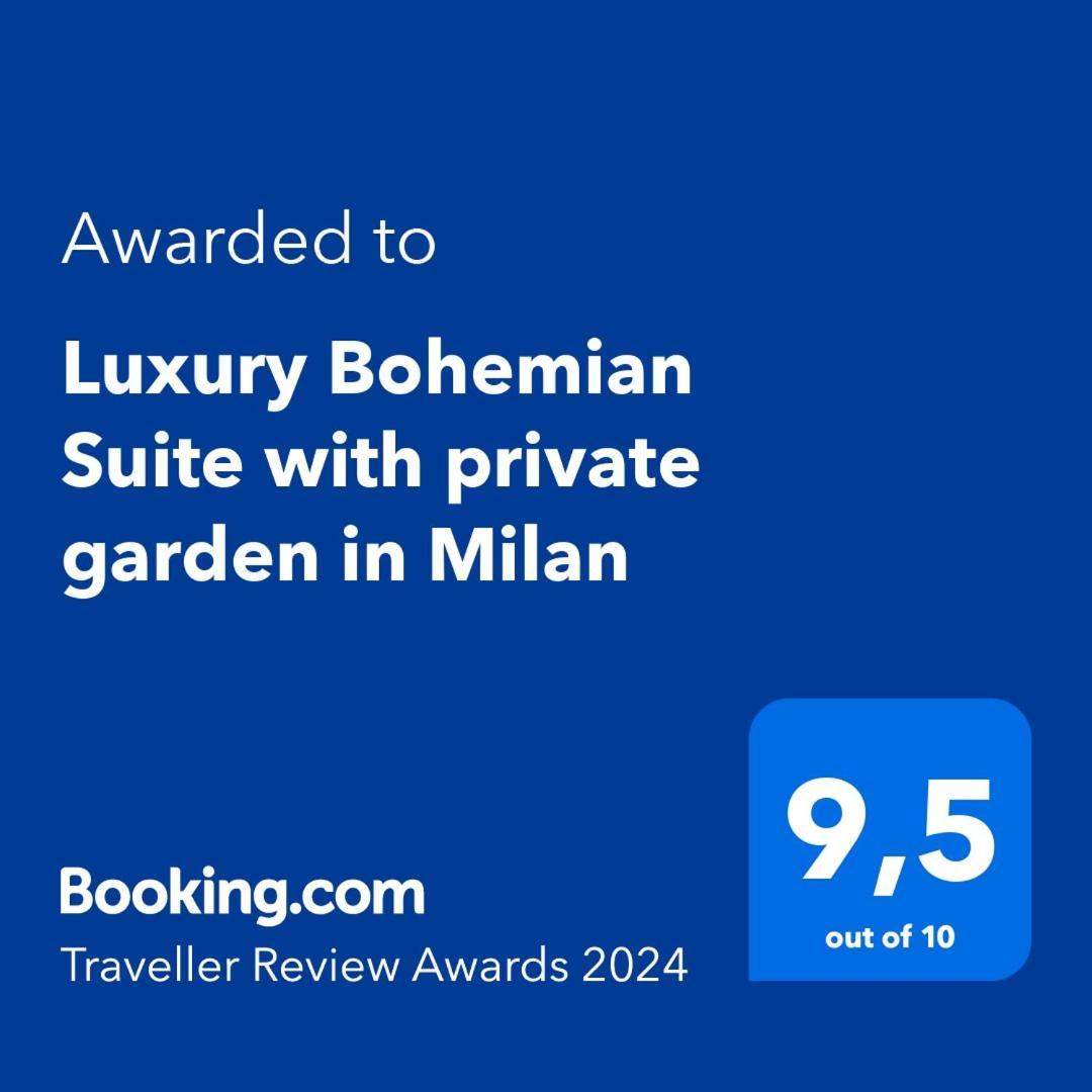 Luxury Bohemian With Private Garden In Appartement Milan
